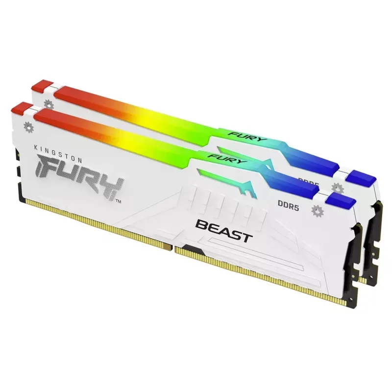 Kingston FURY White RGB 32GB ( - 64Gb Ddr5 6000Mhz Cl30 2X32Gb Desktop recensione e prezzo